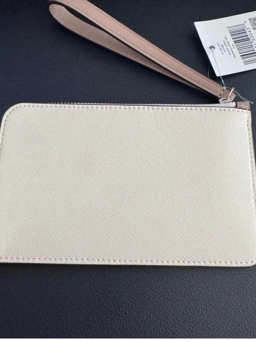 Kate Spade Bi-Color Small Zip Saffian Lucy Wristlet w/ Gold Hardware - Picture 4 of 8